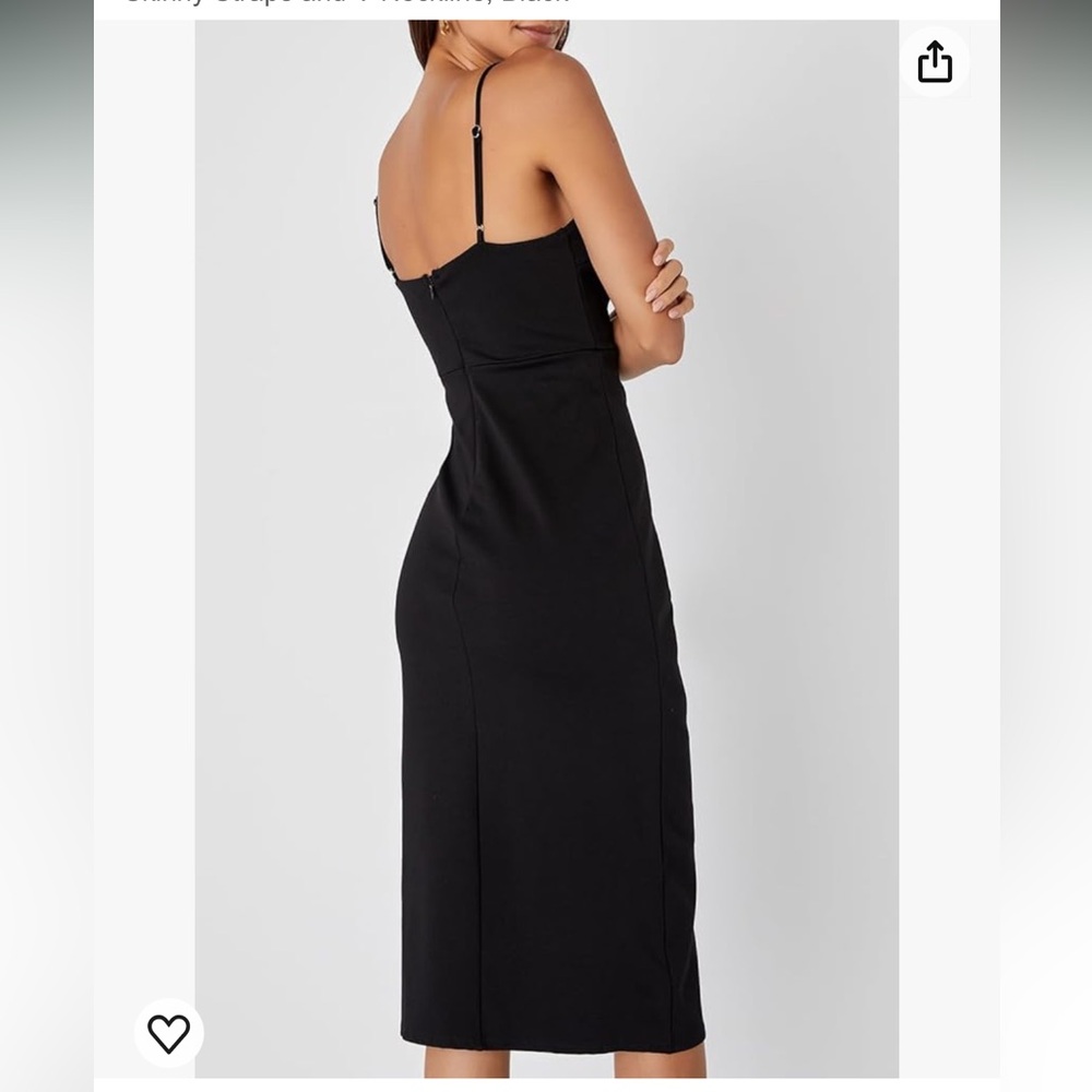 Lulus cocktail over lap v neck midi dress